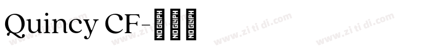 Quincy CF字体转换